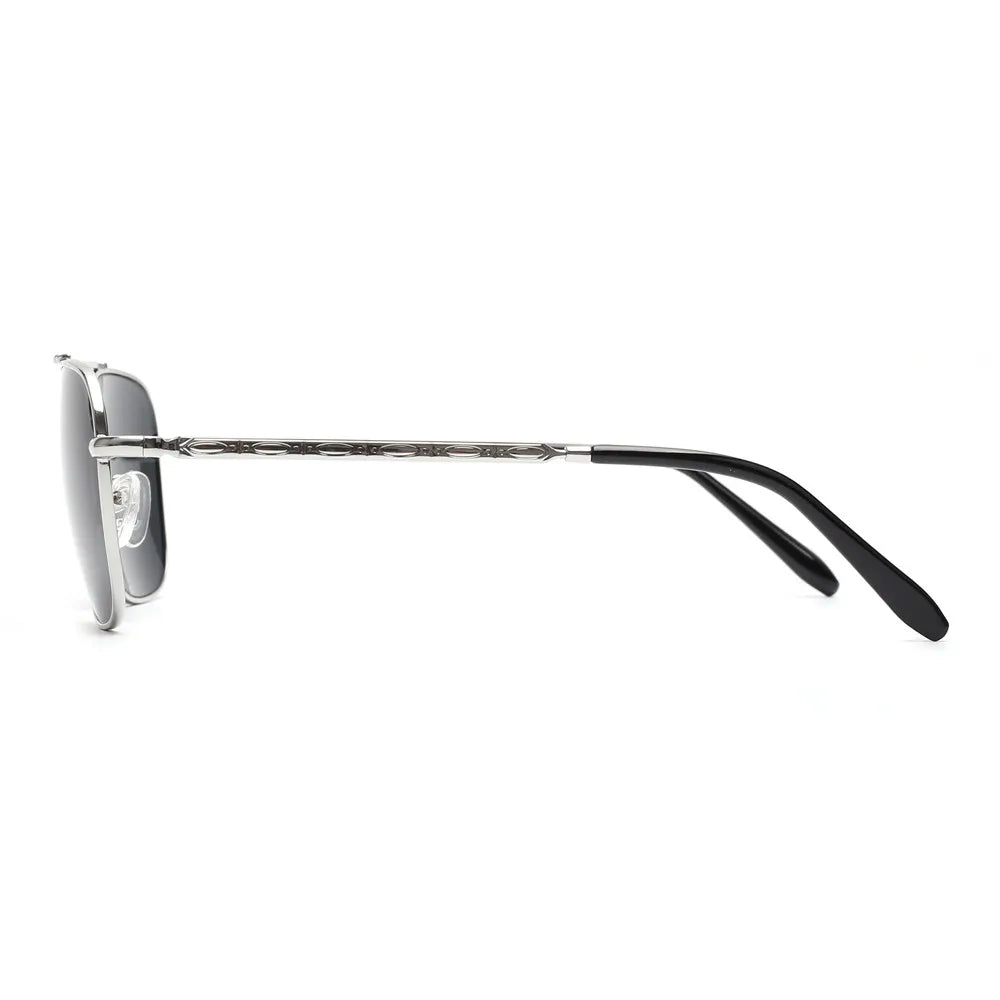 JM EdgeForce Square Sunglasses for Men & Women – Metal Frame UV400 Protection, Rock & Roll Ready