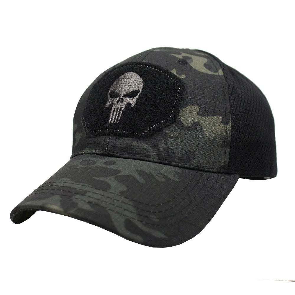 Skull Recon Tactical Camo Mesh Cap