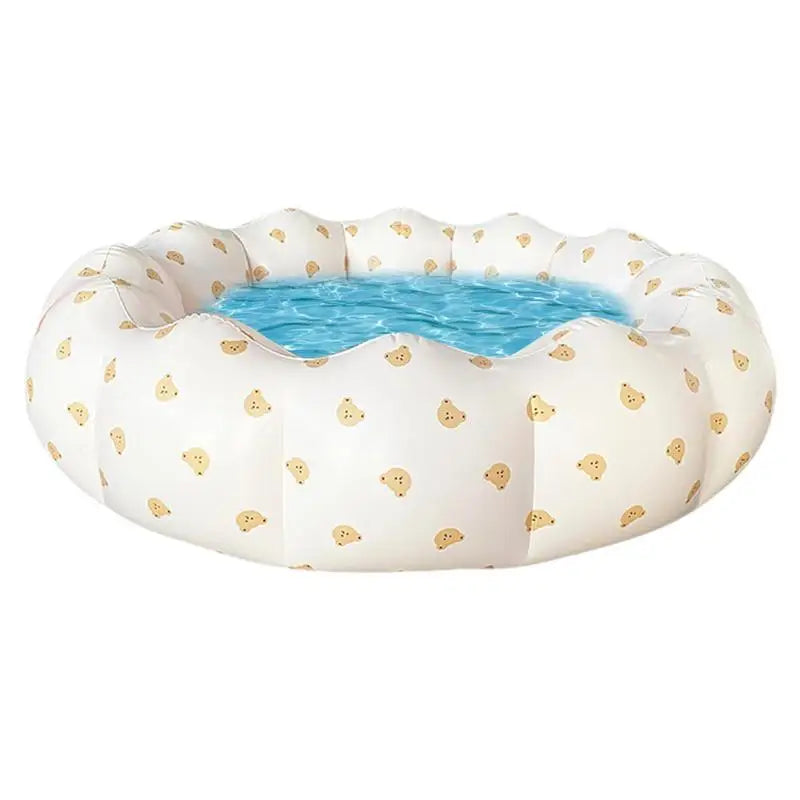 PetalSplash Foldable Kiddie & Pet Pool — Portable Summer Dip Fun for Kids, Dogs & Backyard Bliss