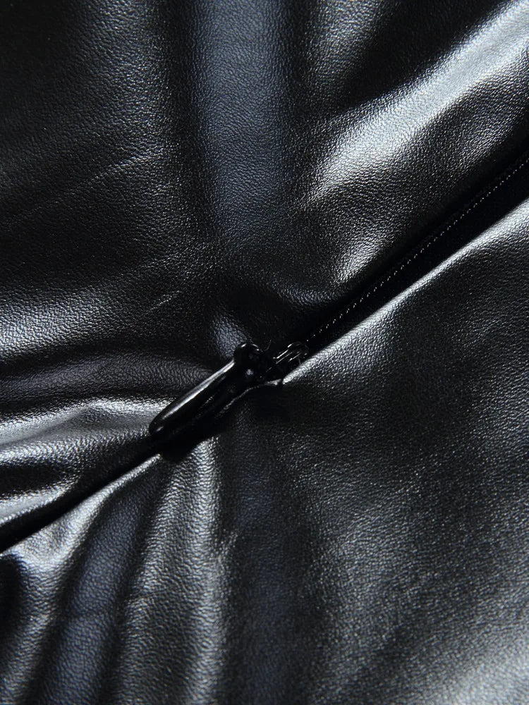 Lizard Vigilante x Cepelova Y2K Vixen Jetset: Summer Leather Club Short Set – Midnight Riot Print