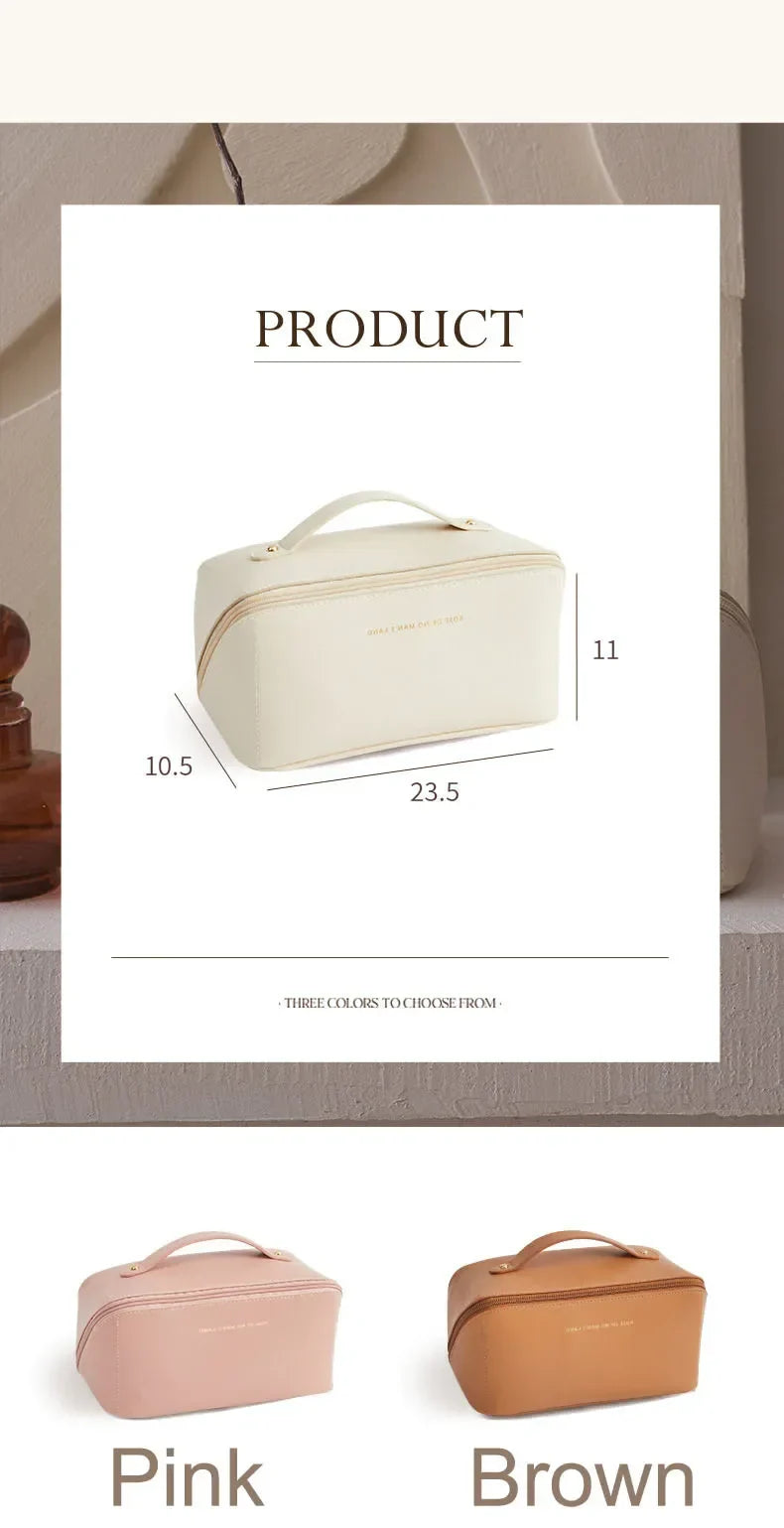 Bag of Holding: Ultra-Clever Travel Cosmetic Case for Women | Zippered Makeup & Toiletry Vault for Organized Queens