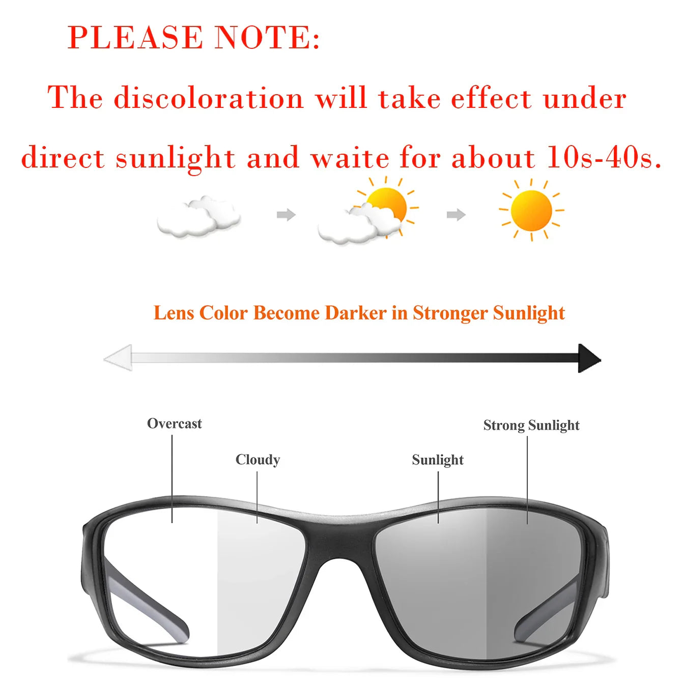 LOISRUBY CamoShift Photochromic Cycling Sunglasses – Road-Ready Vision for Every Light & Every Ride