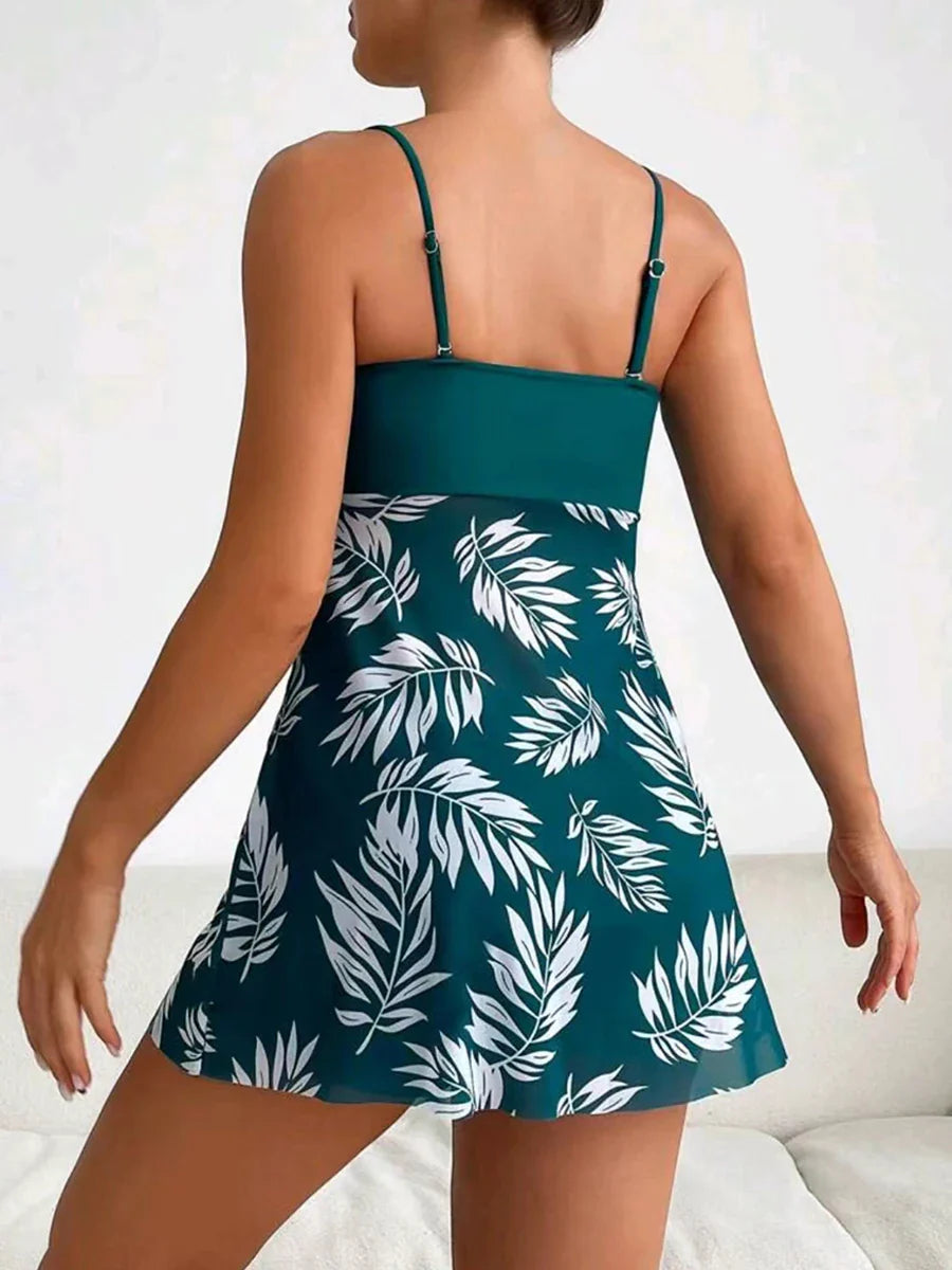 The Tankini That Broke the Beach – 2024 V-Tank Swimsuit Dress Set (With Shorts) for Women | Rockstar Cut, Bikini Rebellion Edition