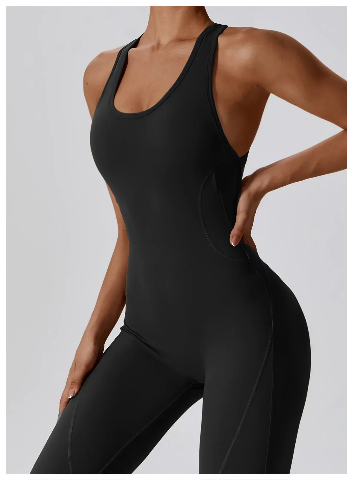 Seamless Yoga Jumpsuit - All-in-One Workout Outfit for Women