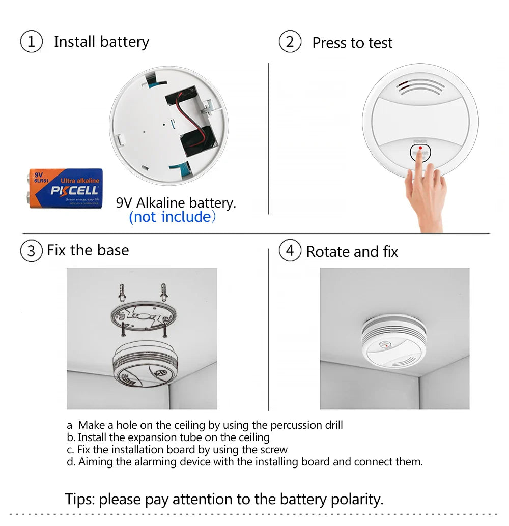 Tuya Wifi Smoke Slayer — 80dB Fire Alarm with Smart Life Edge