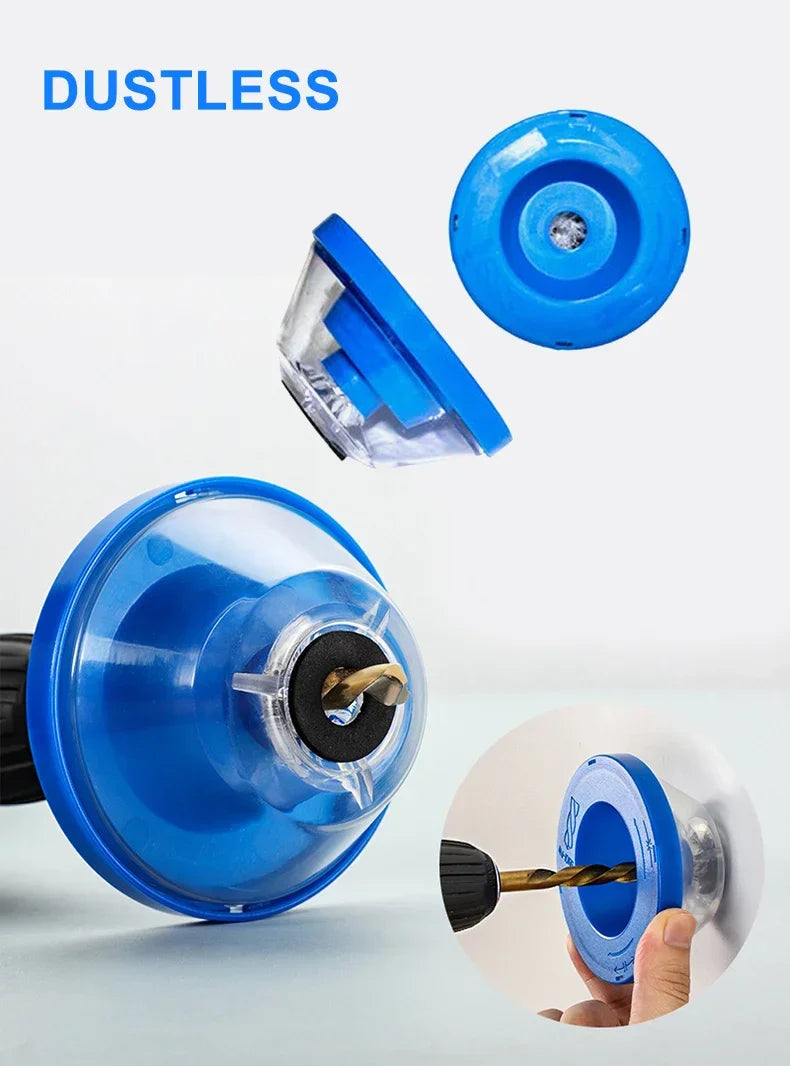 DustShield Electric Drill Dust Cover – Universal Dust Collector for Hammer & Impact Drilling