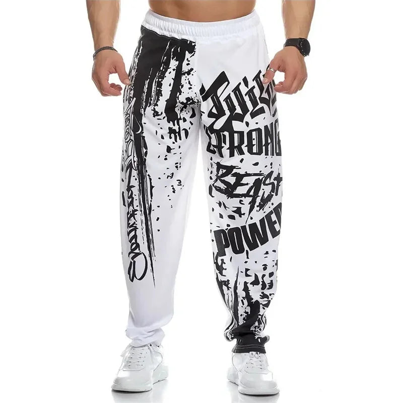 CLIFFORDLENOX™ CHAOS MODE Graffiti-Tech Sweatpants | Quick-Dry Breathable Rockstar Training Joggers (Men’s)