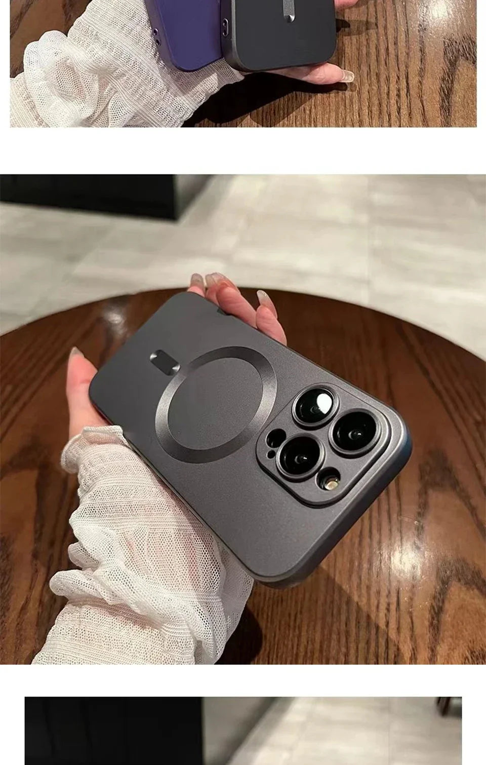 MagSafe Matte Magnetic Shockproof iPhone Case – Wireless Charging Ready ⚡📱