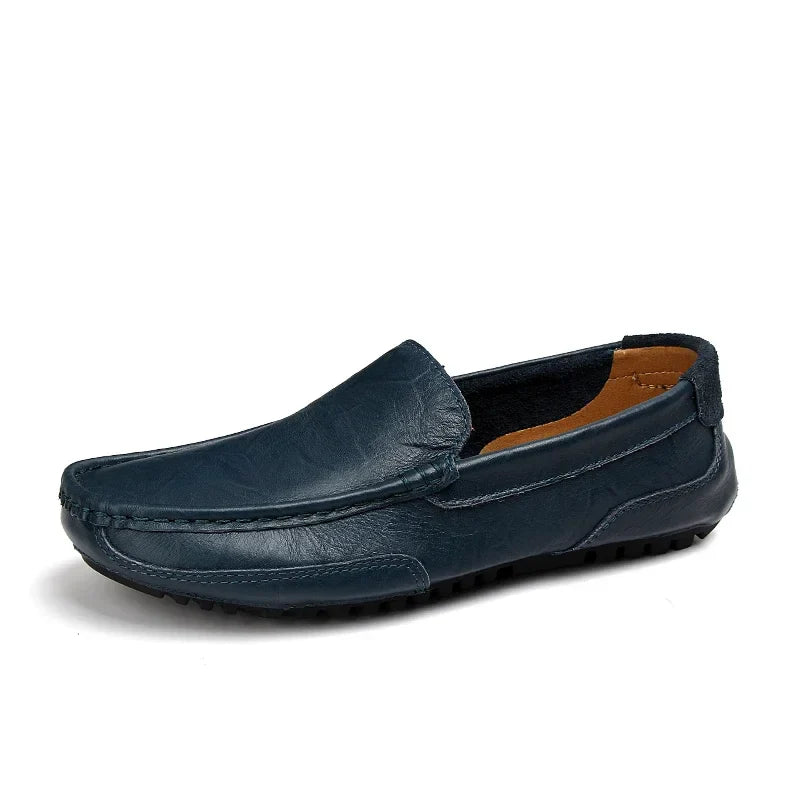 "Drive Boss Loafers" – Men’s Luxury Genuine Leather Anti-Skid Slip-On Dress & Driving Shoes