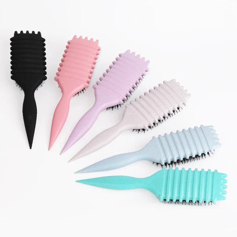 CurlCrafter Salon Styling Brush – Pro Curly Hair Comb for Men & Women, Anti-Pull Detangler & Shaping Tool 💇‍♀️✨