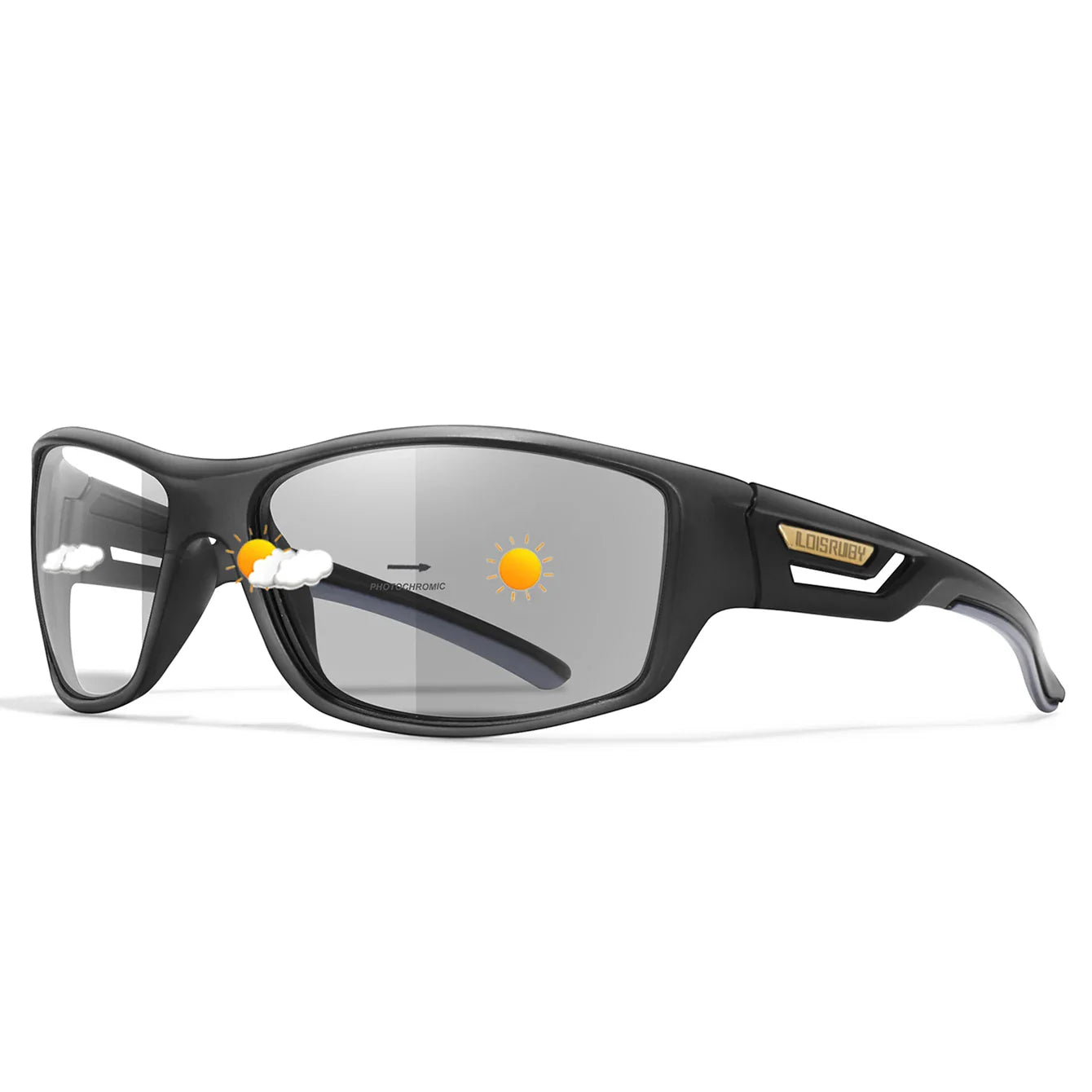 LOISRUBY CamoShift Photochromic Cycling Sunglasses – Road-Ready Vision for Every Light & Every Ride