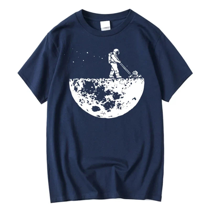 Lunar Cleaner Cotton Graphic Tee For Men – High Quality Casual Hip Hop O-Neck Summer T-Shirt