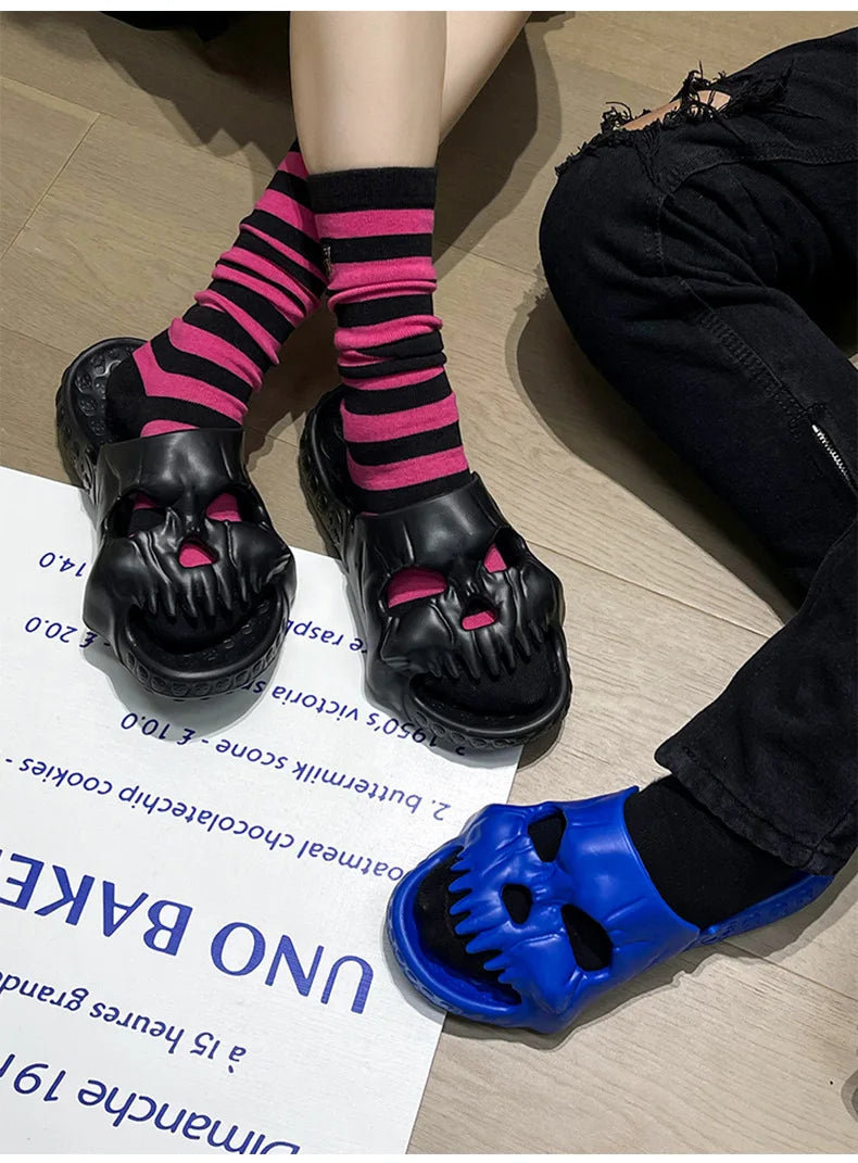 Skull Stompers – Heavy Sole EVA Punk Slides for Men & Women (Summer ‘25 Limited Chaos Edition)