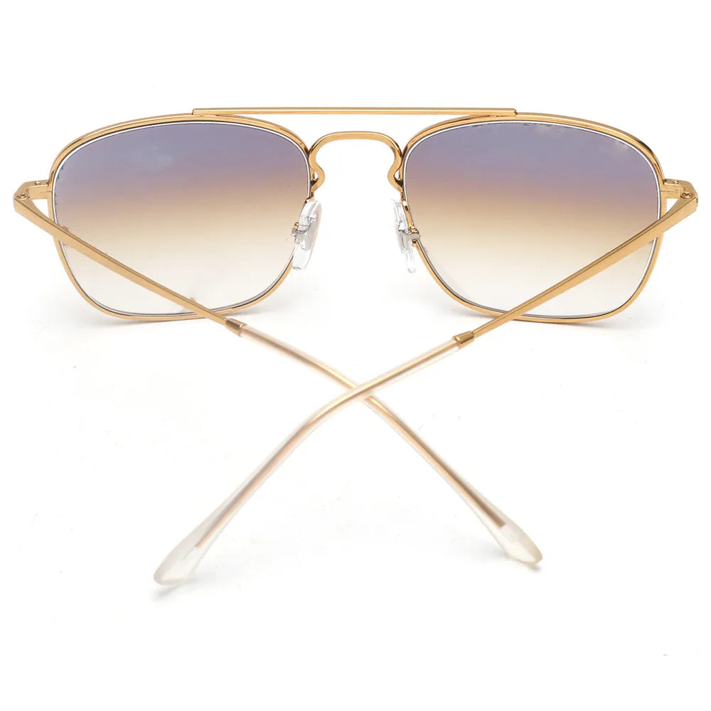 JM EdgeForce Square Sunglasses for Men & Women – Metal Frame UV400 Protection, Rock & Roll Ready