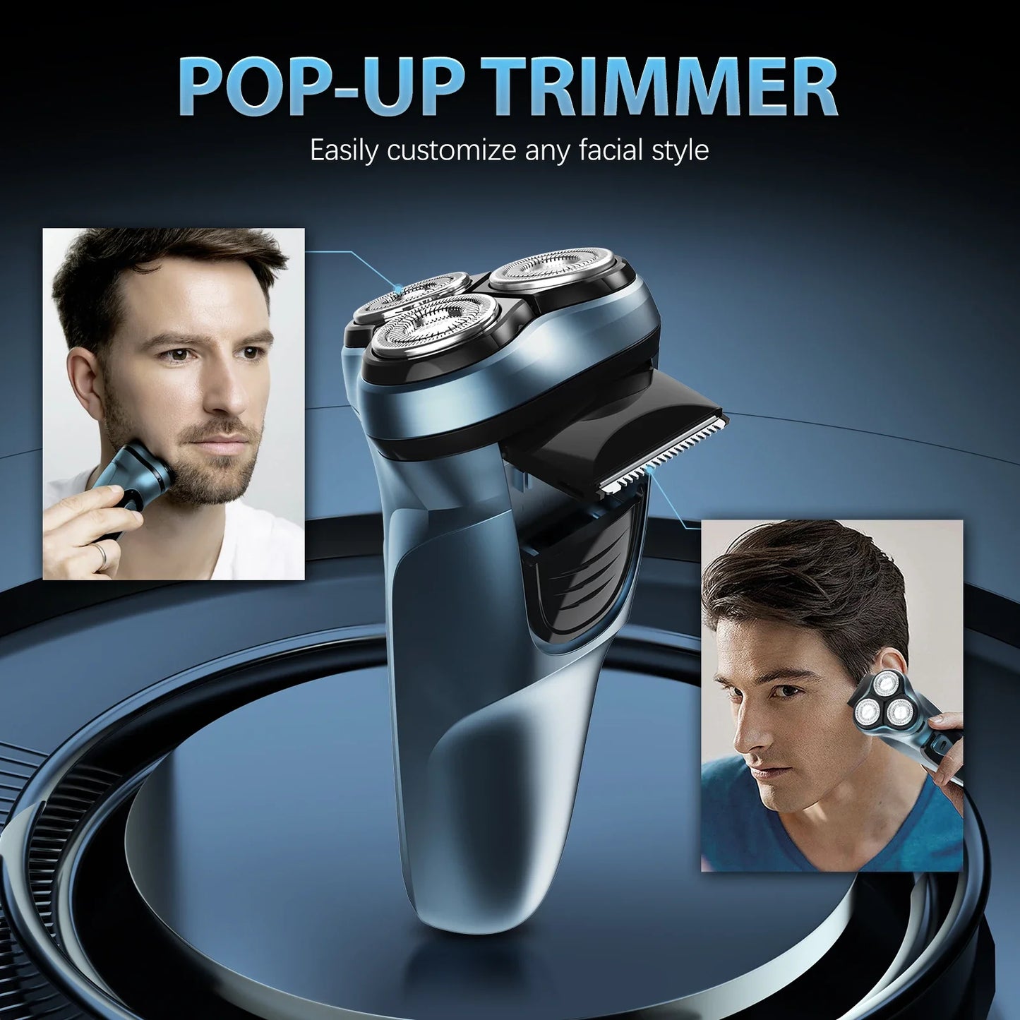 Sejoy VortexCut – 3D Smart Electric Shaver & Beard Tamer for the Clean-Shaven Legend