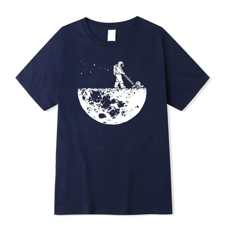 Lunar Cleaner Cotton Graphic Tee For Men – High Quality Casual Hip Hop O-Neck Summer T-Shirt