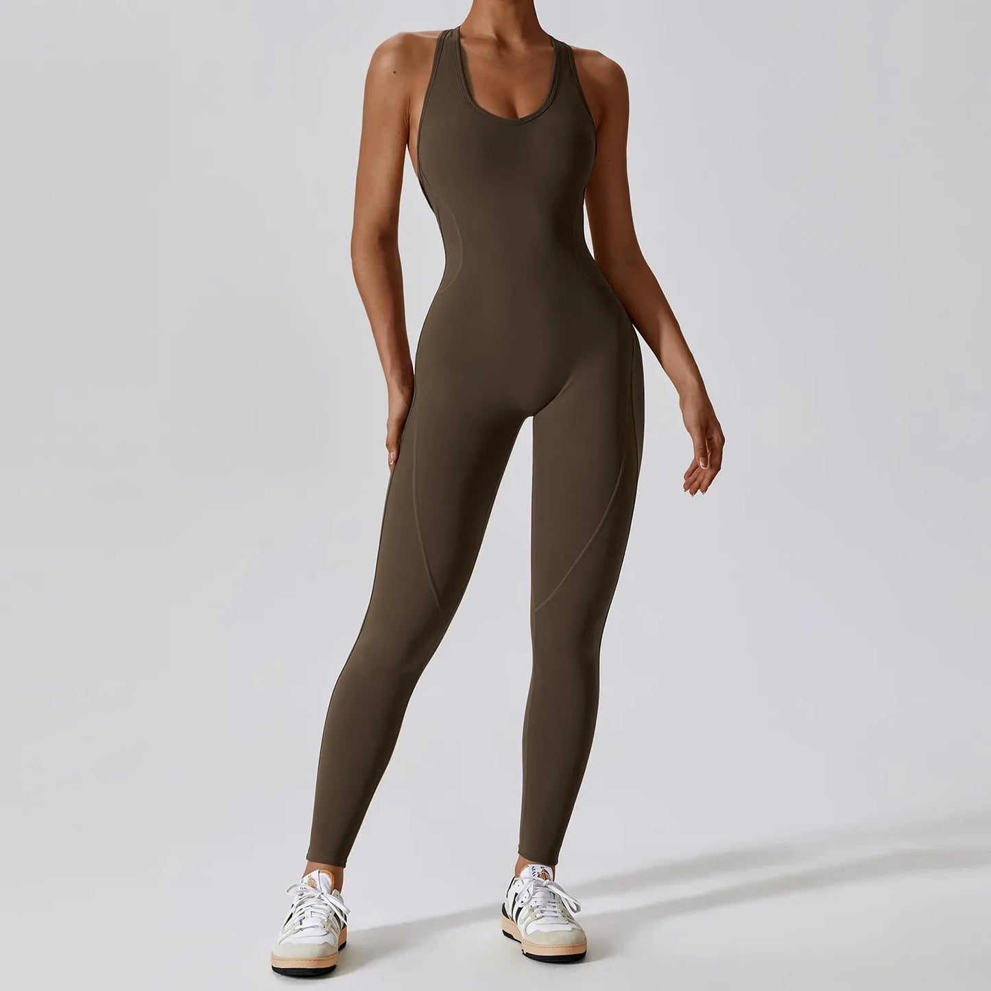 Seamless Yoga Jumpsuit - All-in-One Workout Outfit for Women
