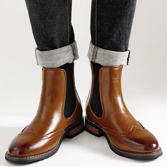 "Dead Poets Boots" – Lizard Vigilante Soft Leather Chelsea Boots for Men | Sleek Pointed-Toe Ankle Icons for Rebels, Artists & Gentlemen