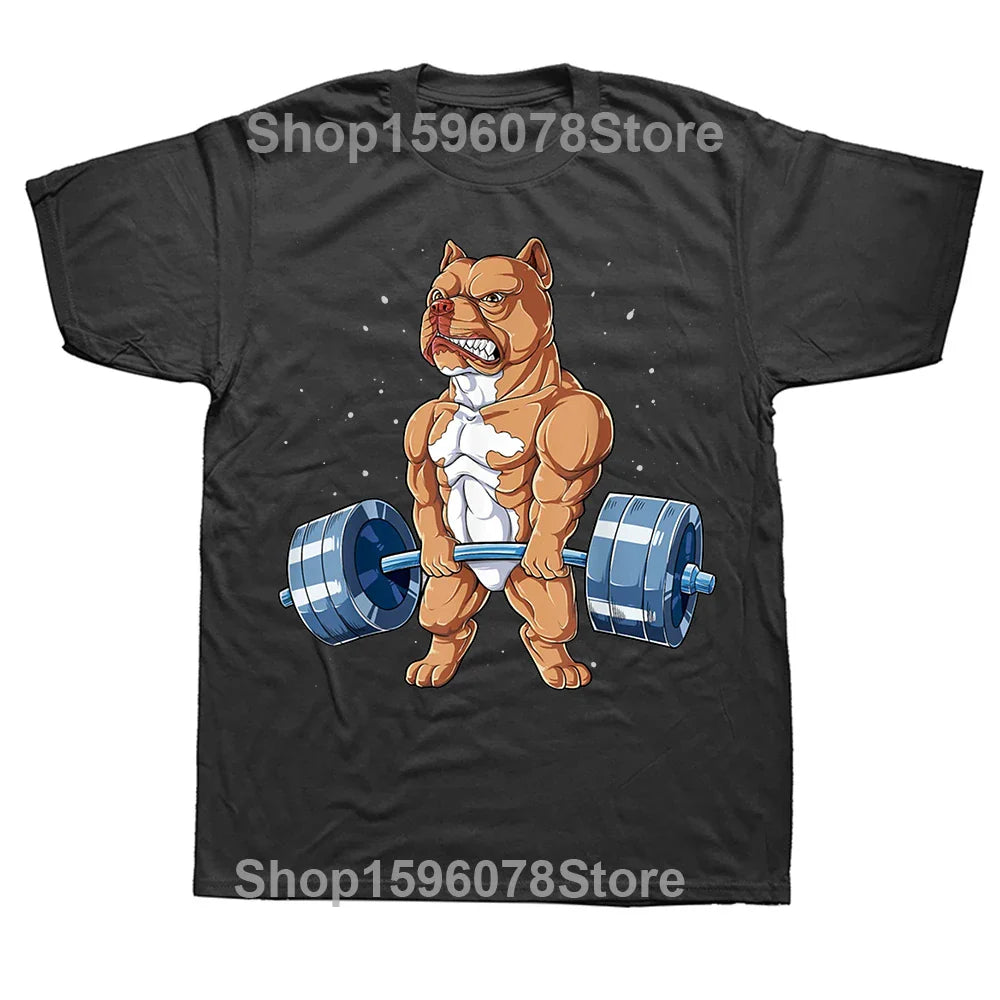 Pitbull Powerhouse Graphic Tee: Hilarious, Heartfelt, and Hardcore Streetwear for Dog Lovers - The Ultimate Birthday Gift