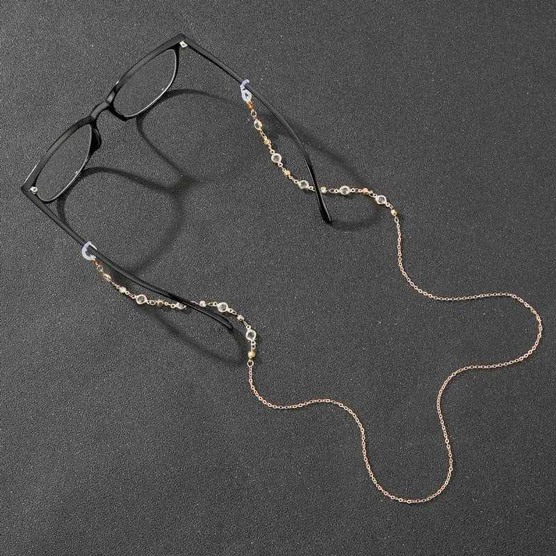 Zircon Crystal Beaded Eyeglass & Mask Chain: The Ultimate Accessory for Women