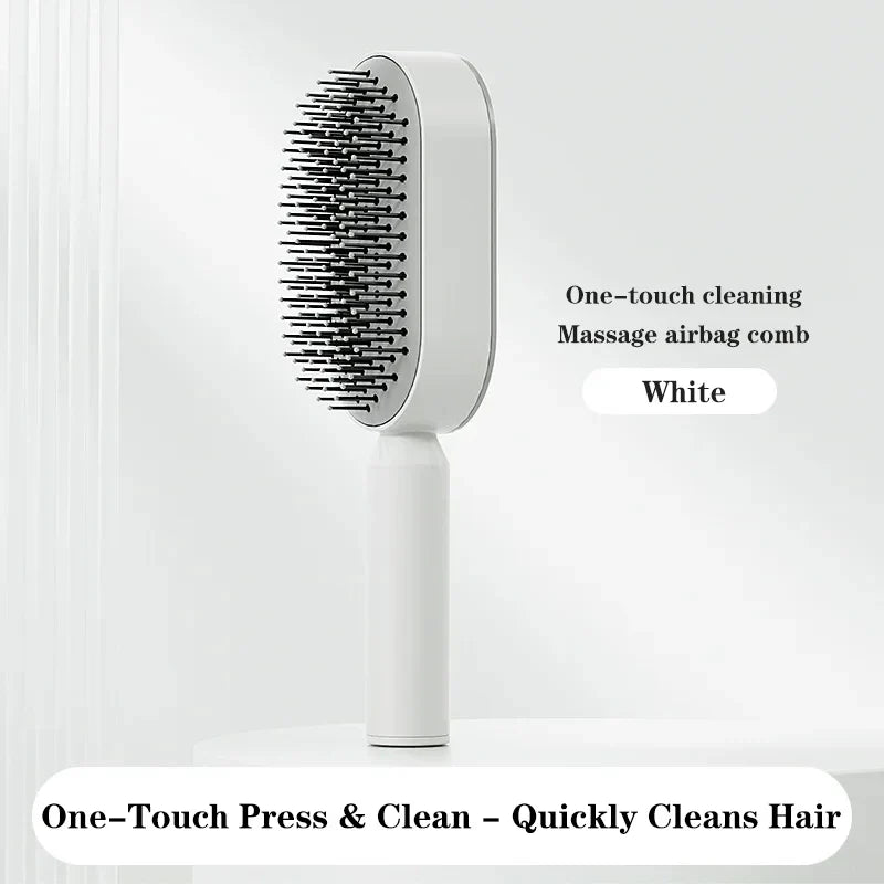 The Reckless Comb: One-Click Clean, Scalp-Slaying Air Cushion Hairbrush for Hardcore Hair Rebels