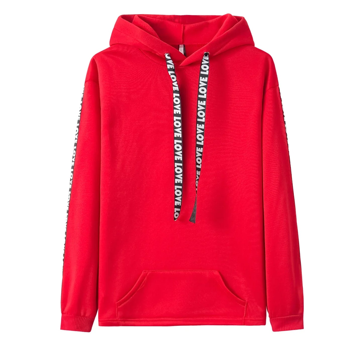 Ribbon Riot Street Hoodie — Letter-Laced Thunder (Ultra-Light Slim Pullover)