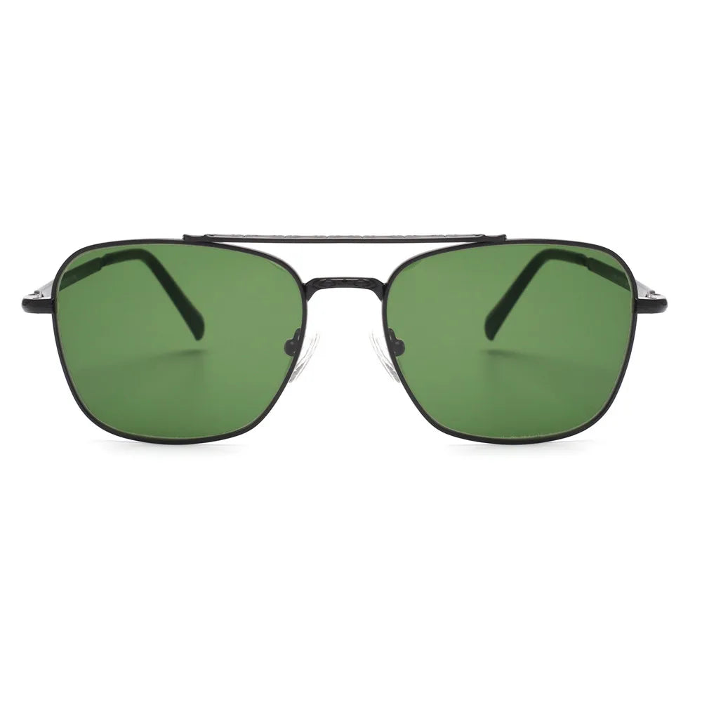 JM EdgeForce Square Sunglasses for Men & Women – Metal Frame UV400 Protection, Rock & Roll Ready