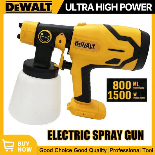 DEWALT 800ML Cordless TurboSpray – Pro-Grade High Power Paint Sprayer for Furniture, Auto & Walls (20V Battery Compatible)