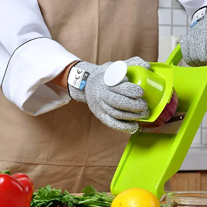 Grade 5 Cut-Proof Kitchen Safety Gloves for Slicers, Dicers & DIY Daredevils | Food-Safe, Scratch-Resistant, Chef-Approved!