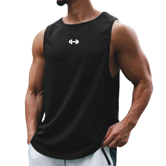RiffRipped Men’s Gym Tank — Quick-Dry Sleeveless Beast Mode Vest for Summer Reps & Street Swagger