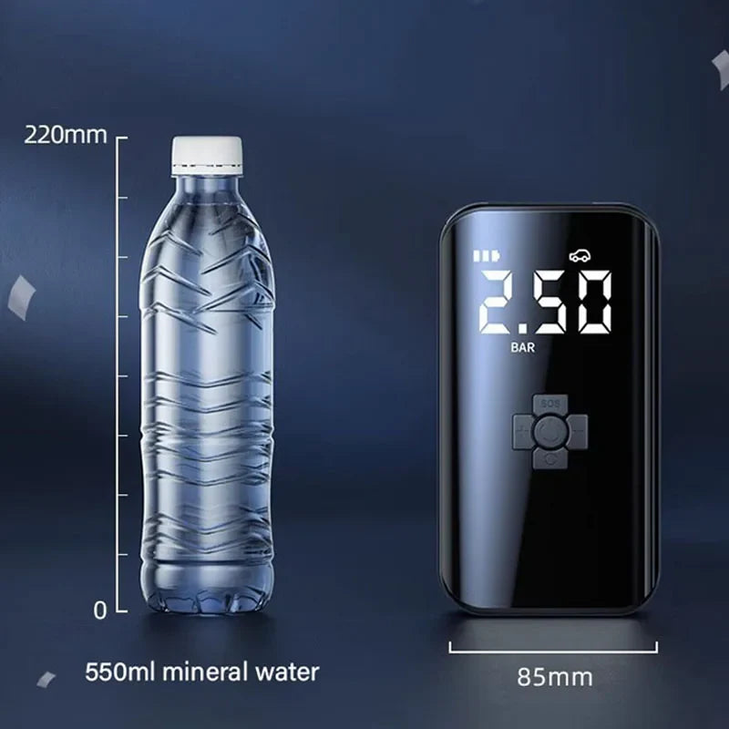 PuffDaddy X1 – Wireless Tire Inflator Air Pump with Auto Stop, 150PSI Power for Cars, Bikes, Balls & Boats | Compact, Fast & Seriously Handy