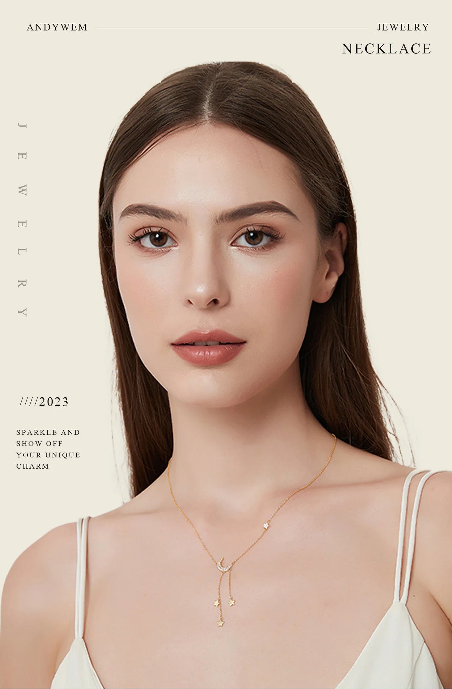 ANDYWEN 925 Sterling Silver Heart Pendant Necklace – Adjustable Snake Chain Charm for Women