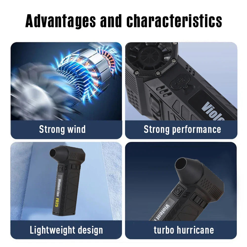 BLACKTORQ 200K RPM Turbo Air Cannon – Pro-Grade Cordless Jet Blower & Dust Cleaner with Infinite-Speed Brushless Drive