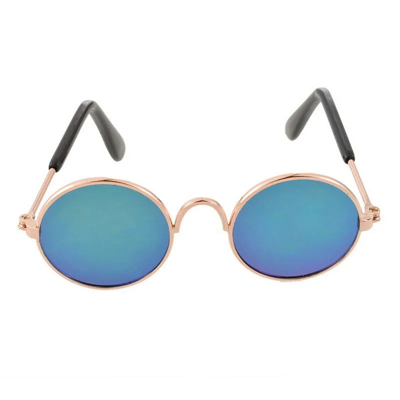Purrfect Shades – Vintage Round Cool Cat & Dog Sunglasses for Stylish Pets