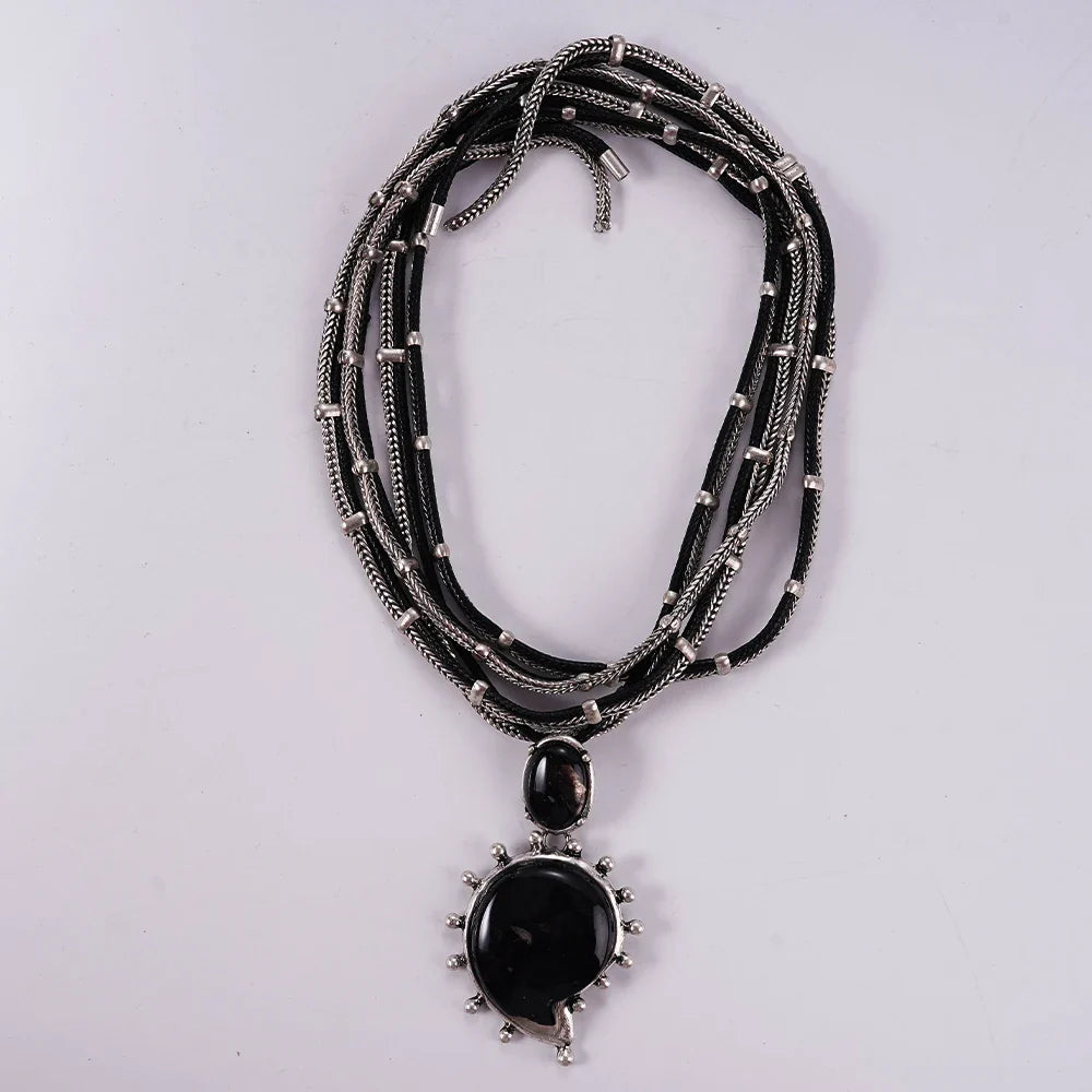2025 RIOT LINKS – Double-Layer Punk Pendant Necklace for Rule Breakers & Heart Takers