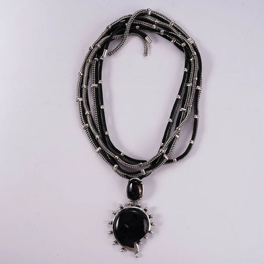 2025 RIOT LINKS – Double-Layer Punk Pendant Necklace for Rule Breakers & Heart Takers