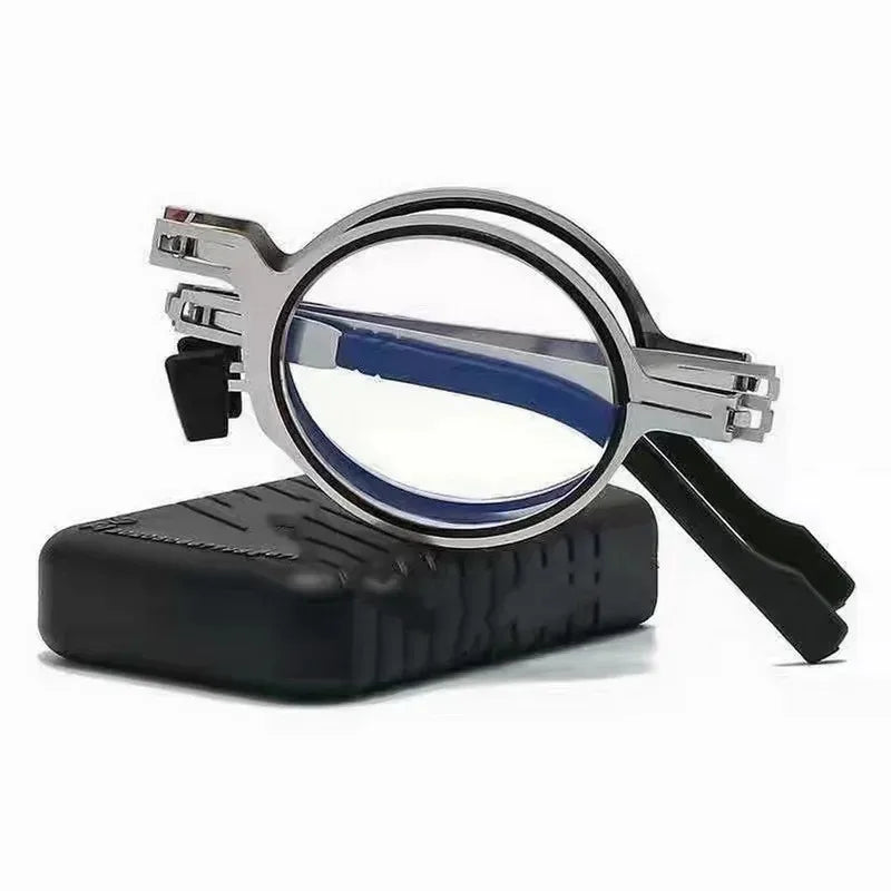 MOONBIFFY Fold & Focus – Portable Smart Folding Blue Light Reading Glasses for Men & Women 👓✨