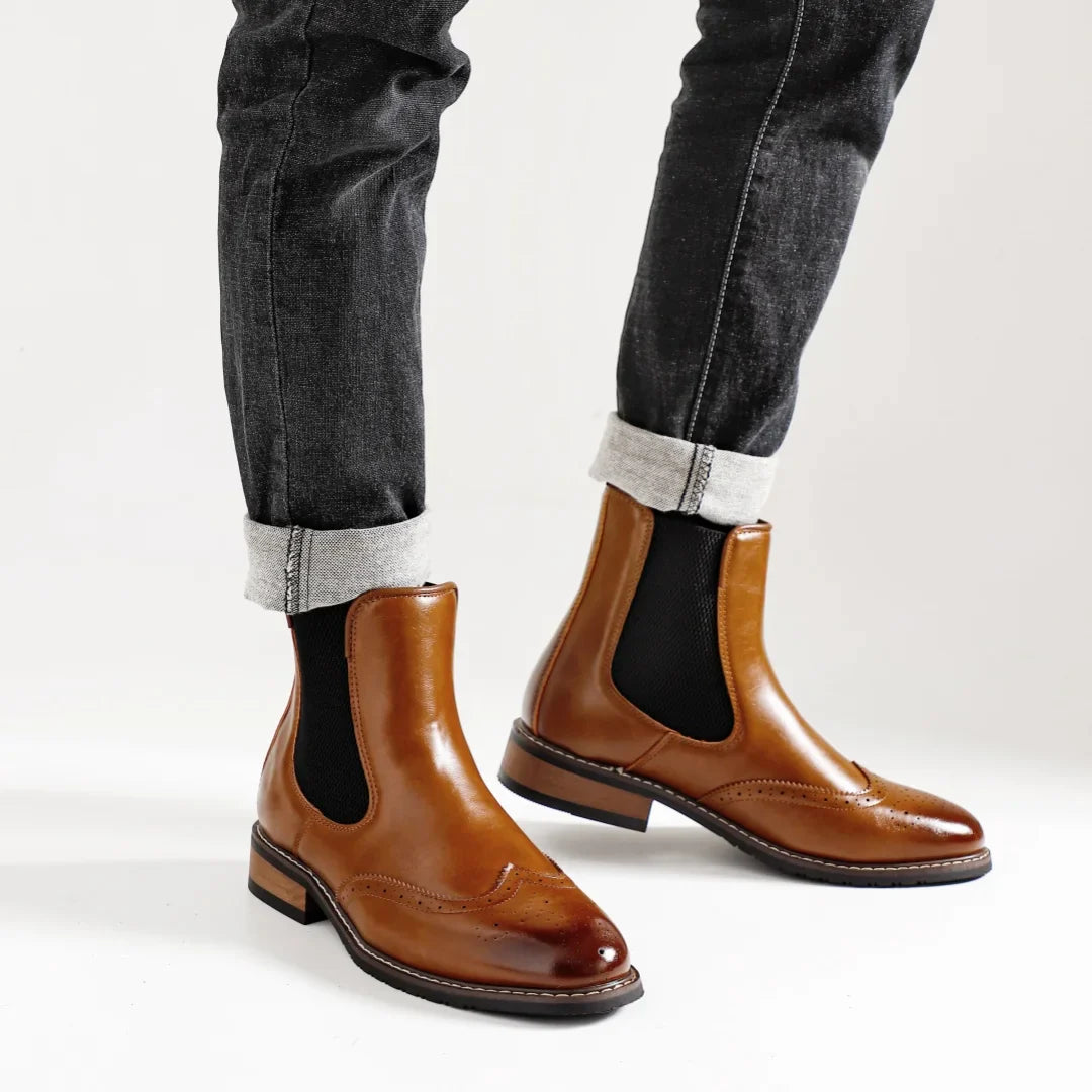 "Dead Poets Boots" – Lizard Vigilante Soft Leather Chelsea Boots for Men | Sleek Pointed-Toe Ankle Icons for Rebels, Artists & Gentlemen