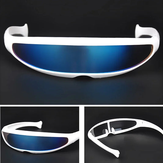 CYBERSTRIKE X1: Futuristic Cyclops Visor Sunglasses – UV400 Laser Lens Eyewear