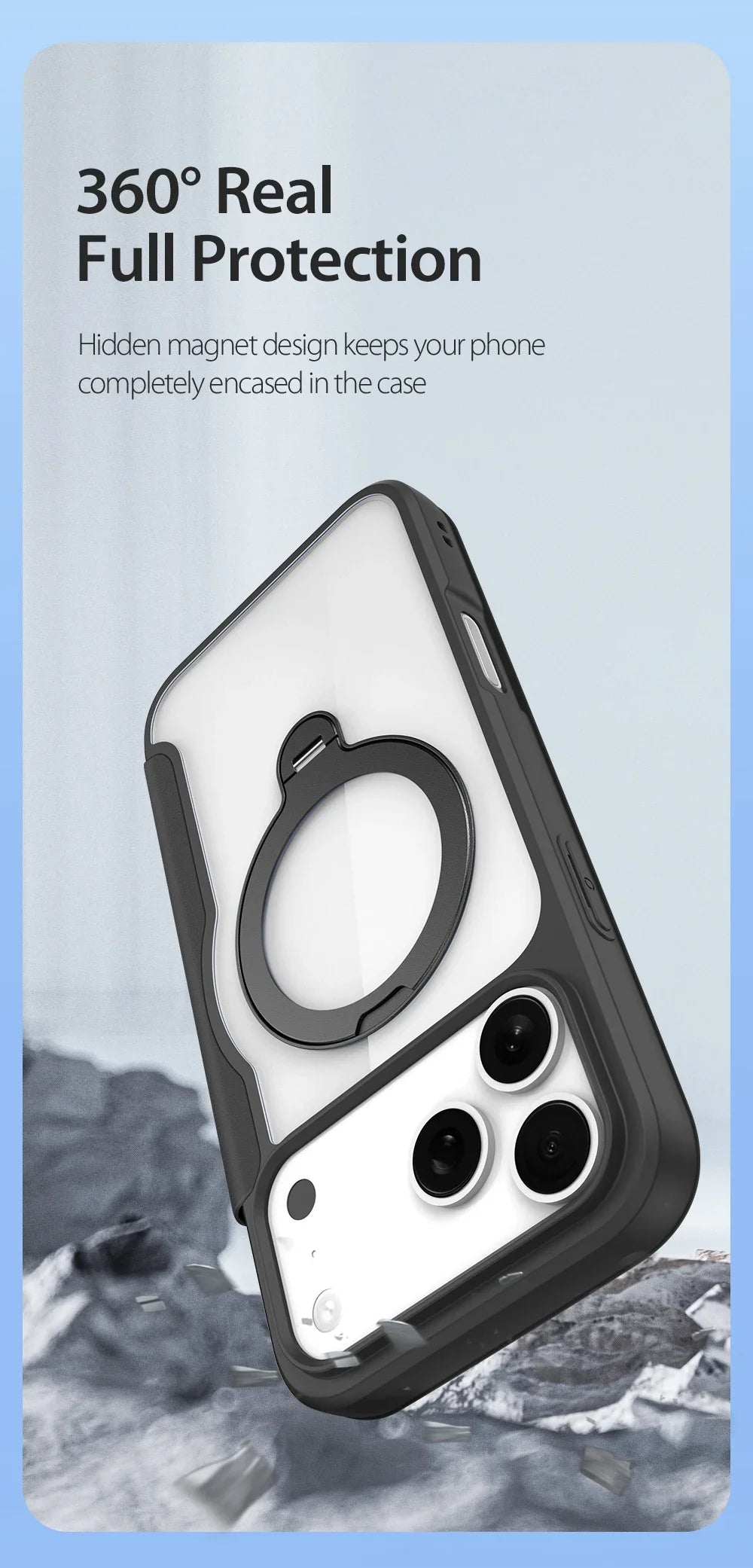 DUX DUCIS Armored MagSafe iPhone 17 Pro Max Case — Military-Grade Magnetic Stand Fortress