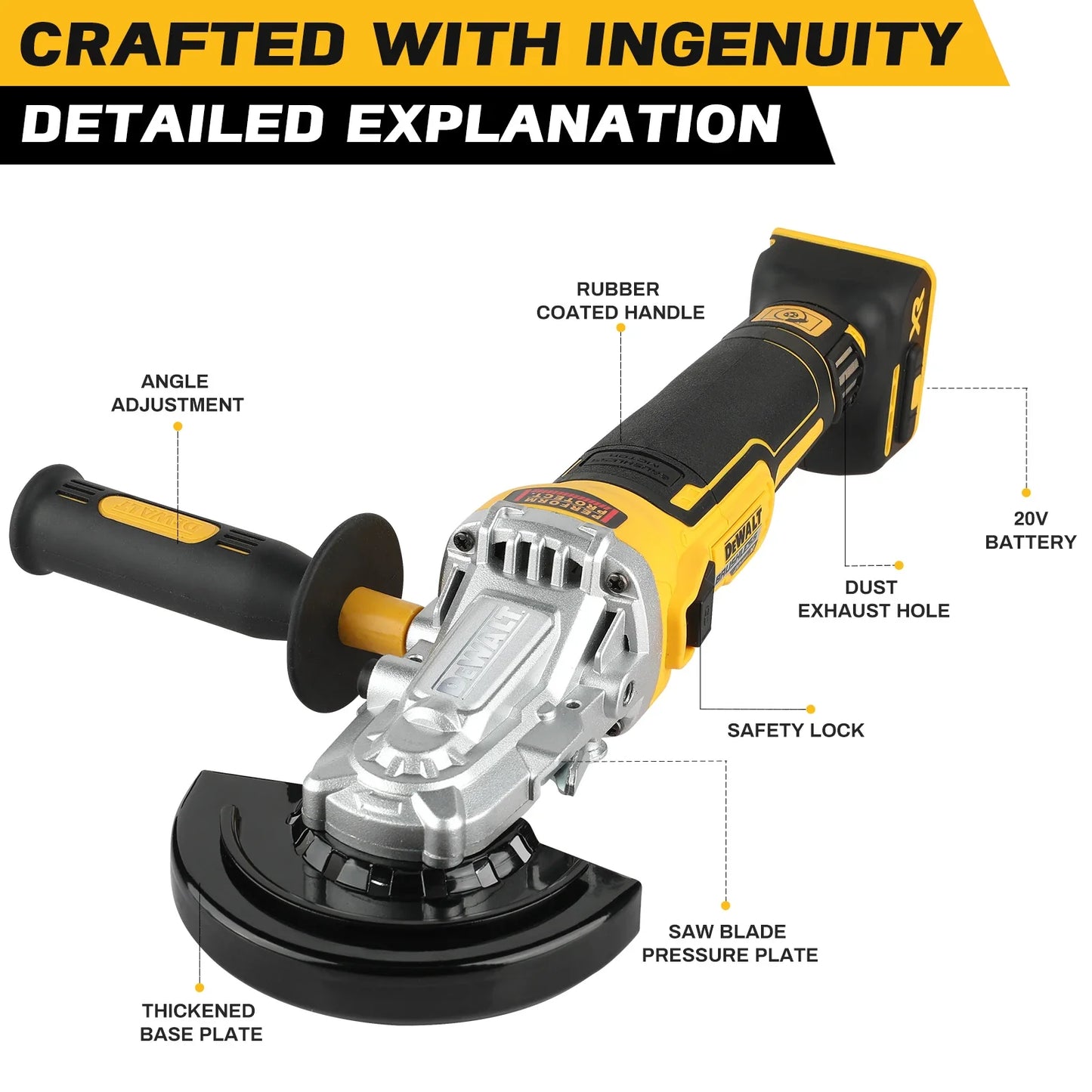 DEWALT DCF880/DCG405FN ProX Combo Kit – Cordless Impact Wrench, Angle Grinder & Drill Set with DWBAG | Brushless Power for Precision Trades