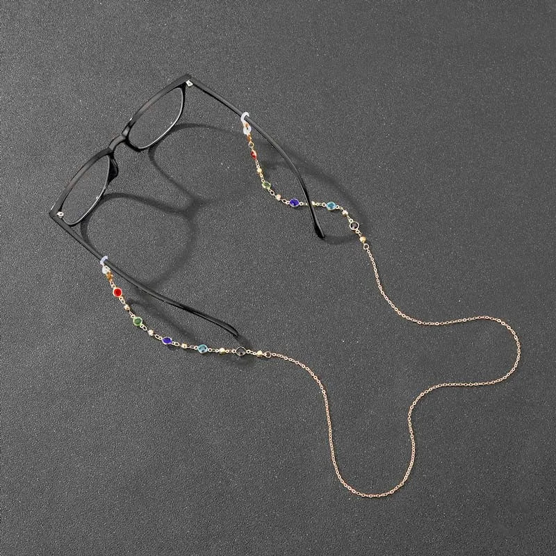 Zircon Crystal Beaded Eyeglass & Mask Chain: The Ultimate Accessory for Women