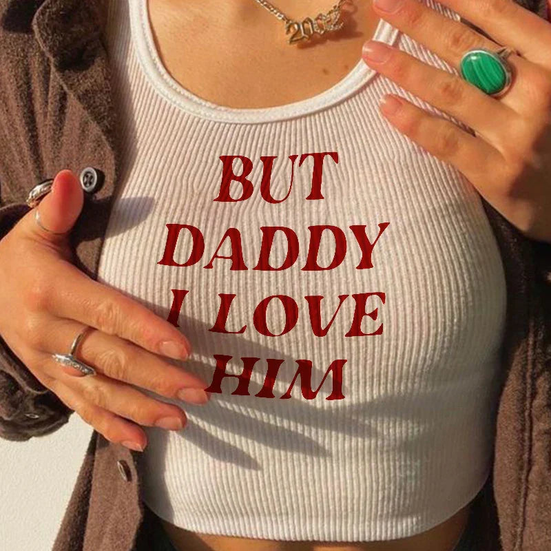 Rebel Romance: ‘But Daddy, I Love Him’ Y2K Fairycore Baby Tee – Sweet, Spicy & Slightly Defiant