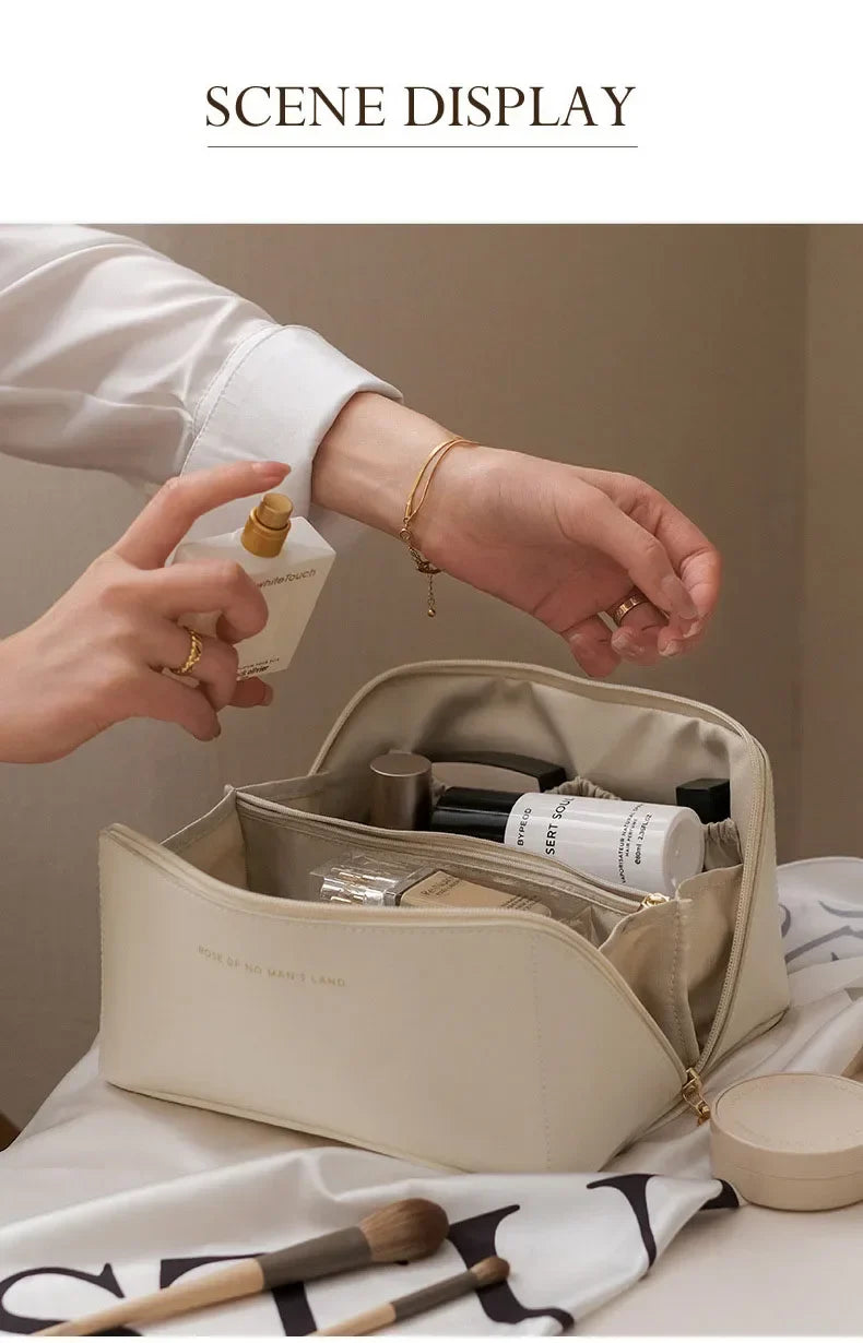 Bag of Holding: Ultra-Clever Travel Cosmetic Case for Women | Zippered Makeup & Toiletry Vault for Organized Queens