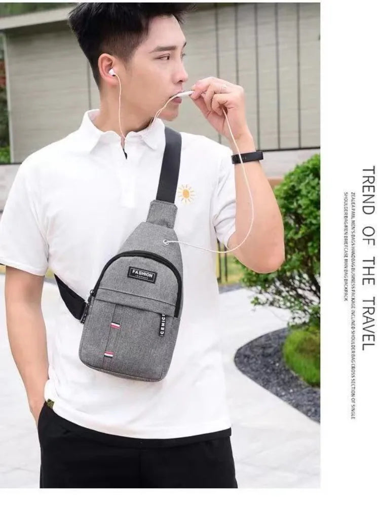 TrailVault Men’s Waterproof Fanny Pack – Large Capacity Nylon Waist Bag with Adjustable Strap for Running, Hiking, Cycling, Travel