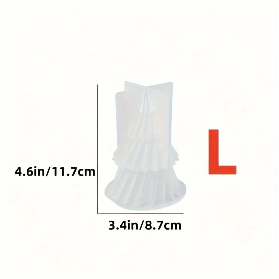 Holiday Tree Candle Mold – Silicone Christmas Tree Mold for DIY Candles, Gypsum & Resin Crafts