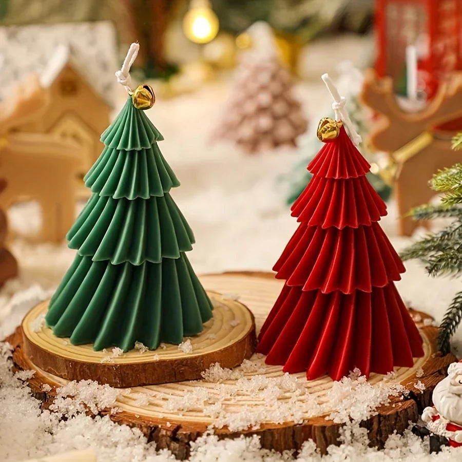 Holiday Tree Candle Mold – Silicone Christmas Tree Mold for DIY Candles, Gypsum & Resin Crafts