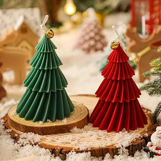 Holiday Tree Candle Mold – Silicone Christmas Tree Mold for DIY Candles, Gypsum & Resin Crafts