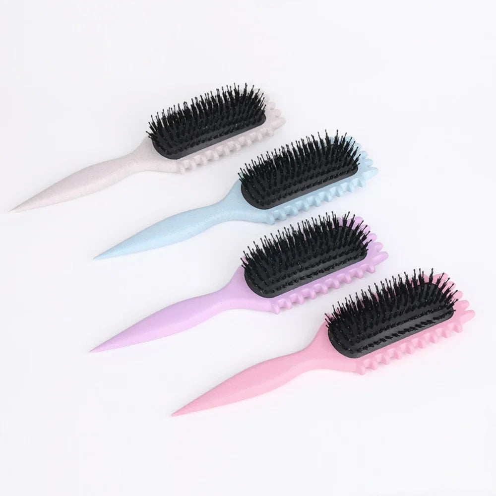 CurlCrafter Salon Styling Brush – Pro Curly Hair Comb for Men & Women, Anti-Pull Detangler & Shaping Tool 💇‍♀️✨