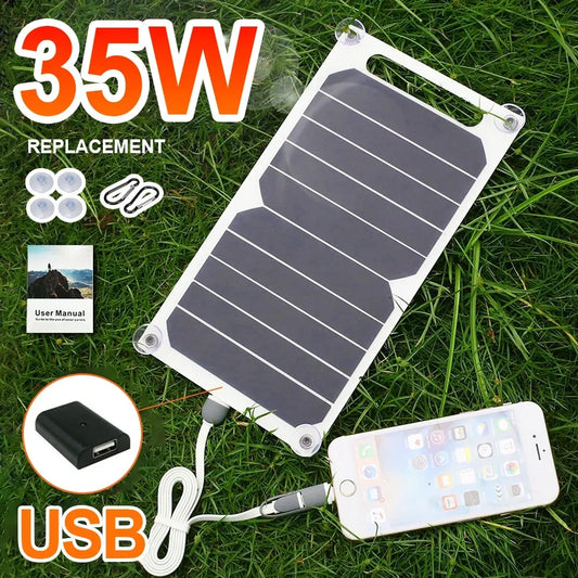 ☀️ SunBuddy 35W Portable Solar Charger – Power Your Adventures Anywhere! 🔋🌍